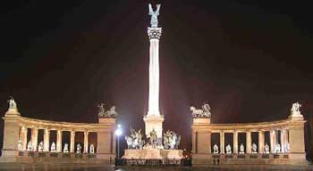 Heroes’ Square in Budapest, Hungary