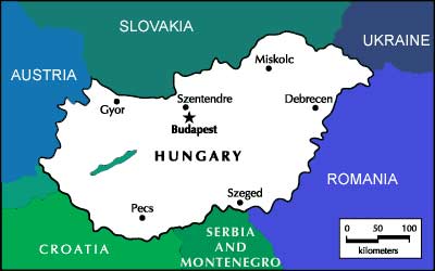 Map of Hungary